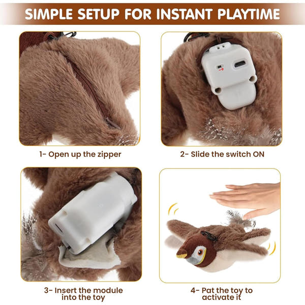 Cat Paradise™ Motion-Activated Flying Bird Toy™