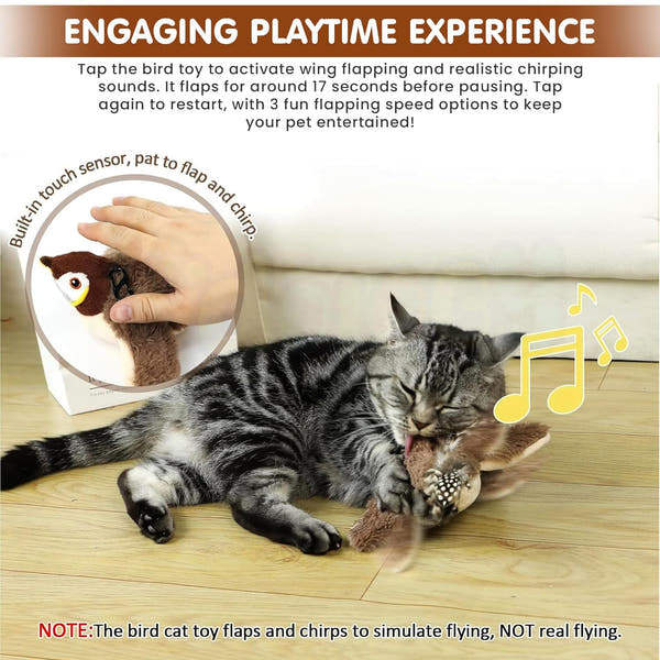 Cat Paradise™ Motion-Activated Flying Bird Toy™